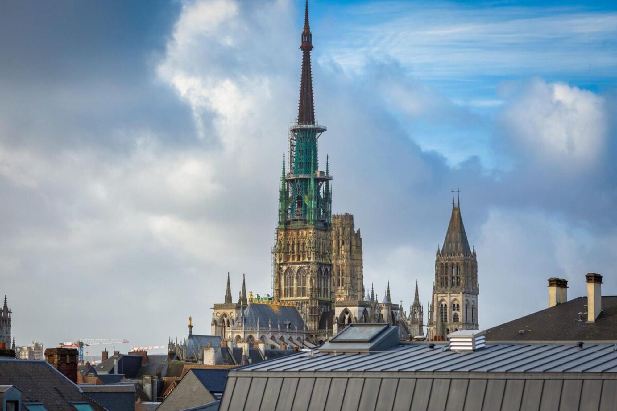 Armand Superbe F4 Centre Rouen Vue Incroyable ! Daire Dış mekan fotoğraf
